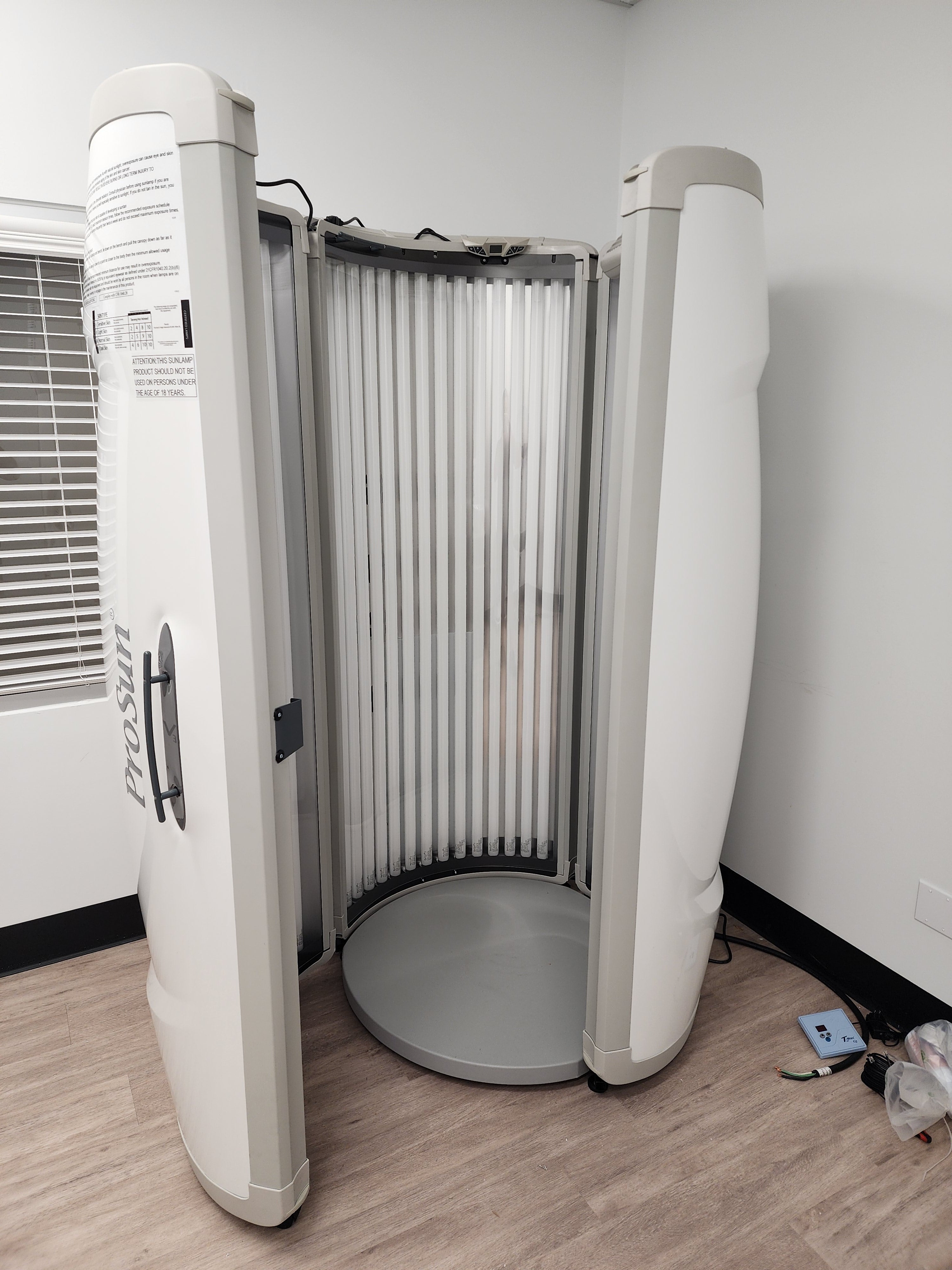 PROSUN V3 10 Minute Level 4 42 Commercial Stand Up Tanning Booth Installation