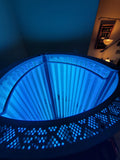 Stand up tanning installation