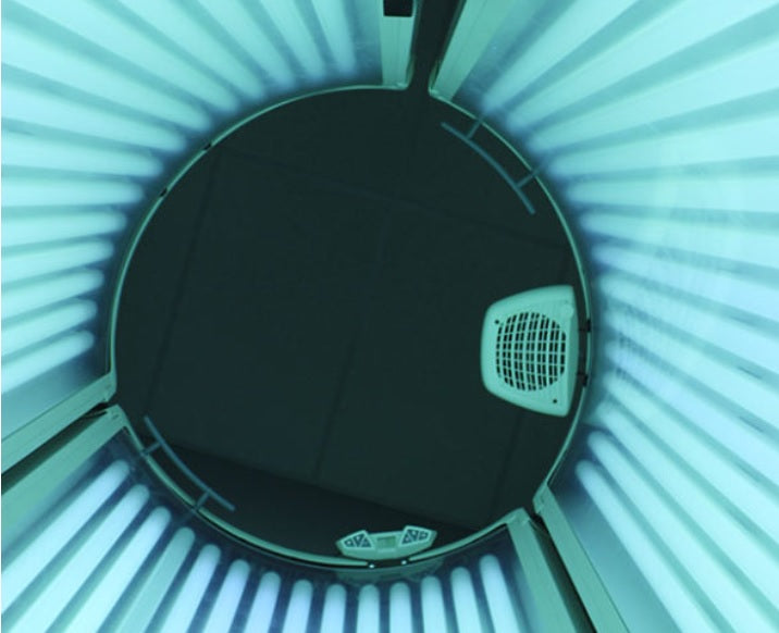 Inside ProSun V3 its many blue bulbs
