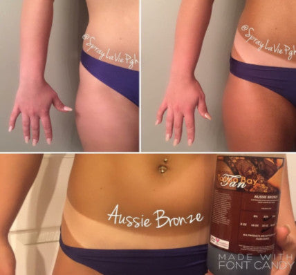 Aussie Bronze Spray Tan Solution (Australian Type Blend) - Tampa Bay Tan