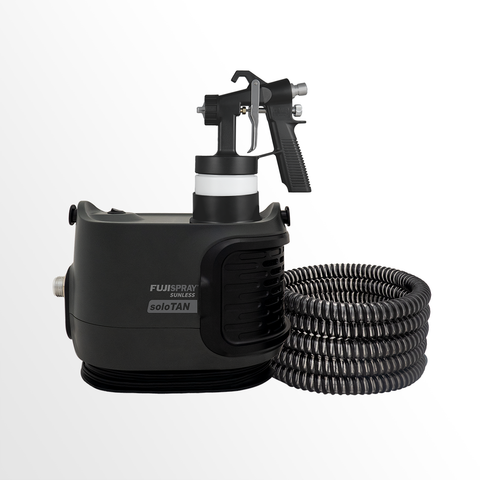 Fuji Spray Sunless 1175 soloTAN™ System with lightweight applicator on white background.