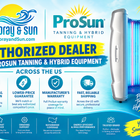PROSUN V3 10 Minute Level 4 42 Bulb Commercial Stand Up Tanning Booth (220v)