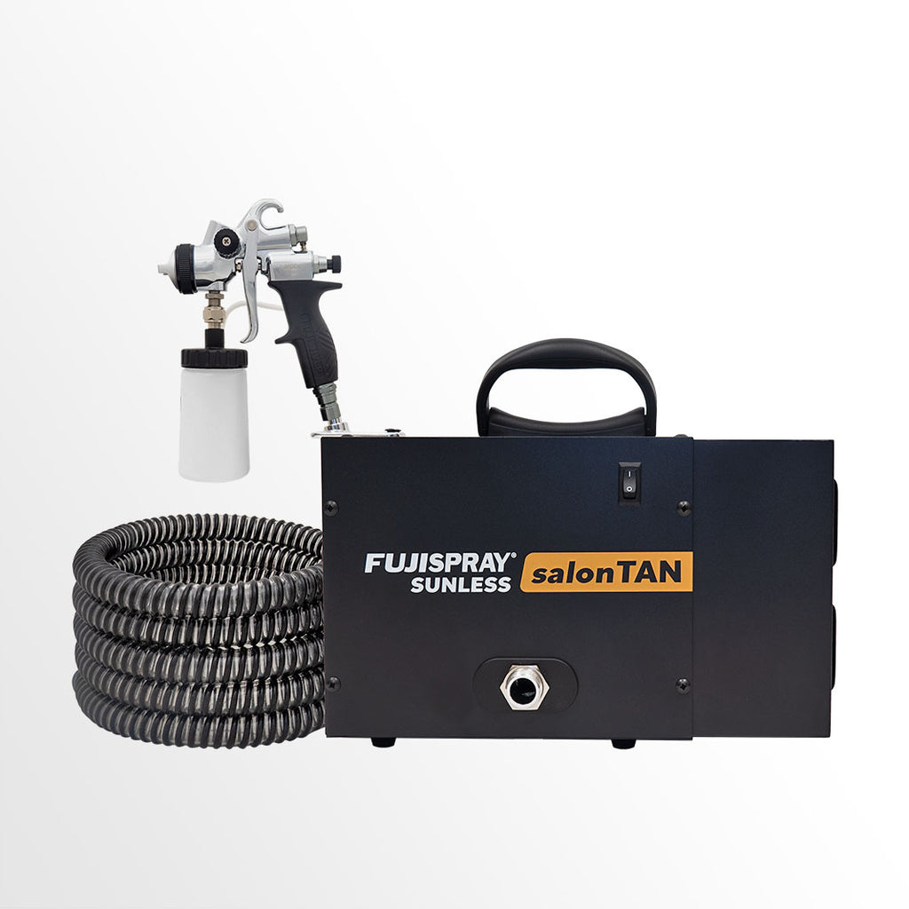 Fuji Spray Sunless 6150 salonTAN Platinum™ with 4200 T-PRO applicator, salonTAN branding.