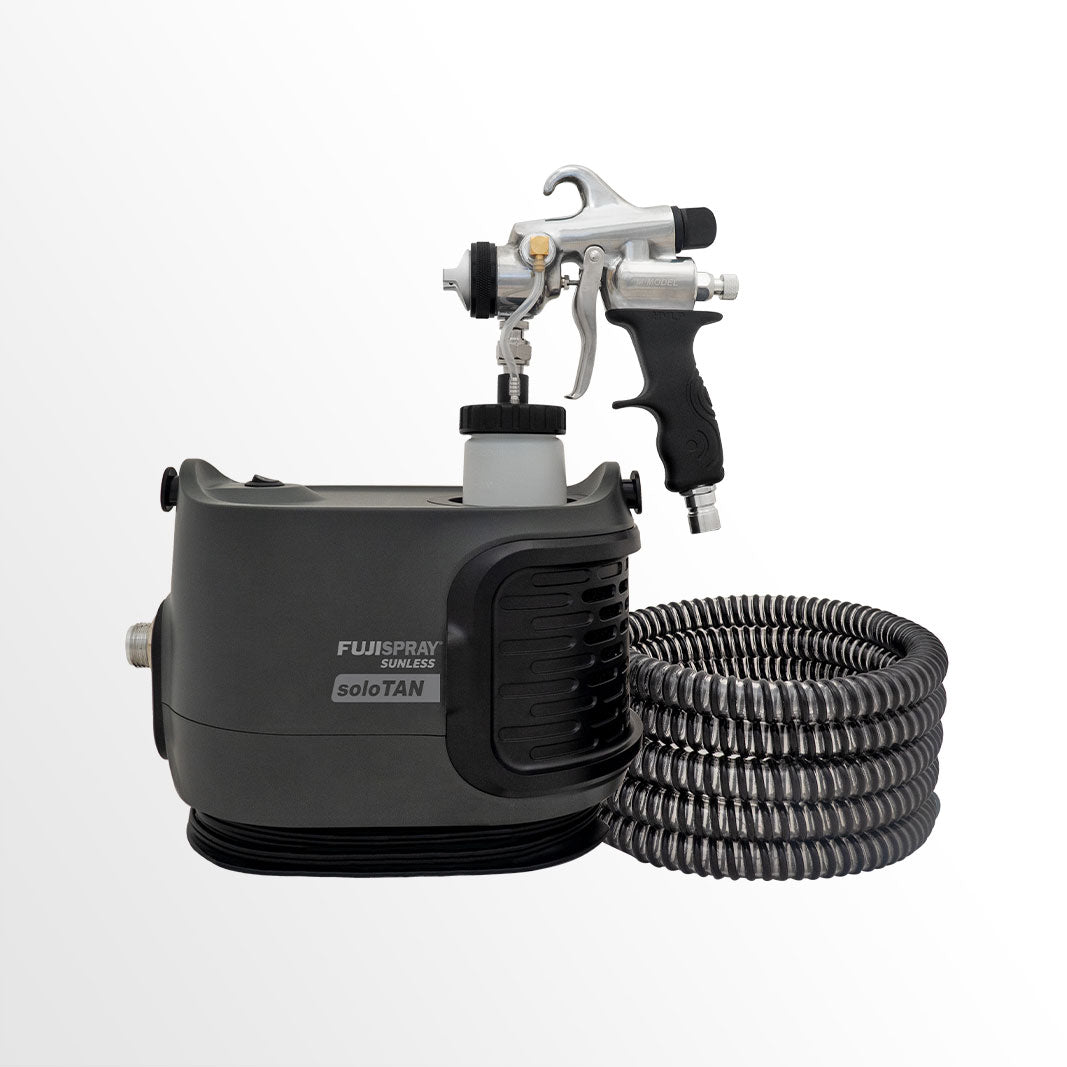 Fuji Spray Sunless 2175 soloTAN with TAN7350 Applicator, hose, & spray gun attached.