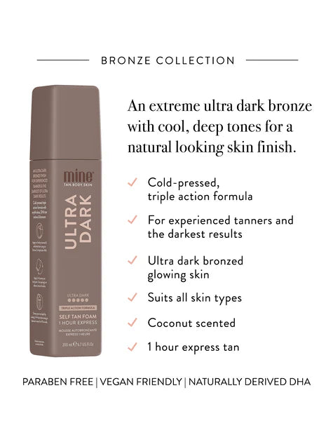 MineTan Ultra Dark Self Tan Mousse