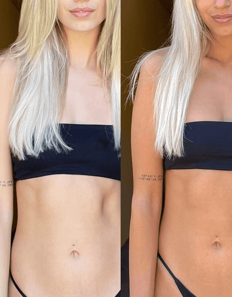 Results of Perfect Bronze Self Tanning Kit