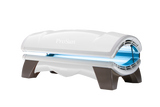 Tanning bed with 'ProSun' branding on a white background