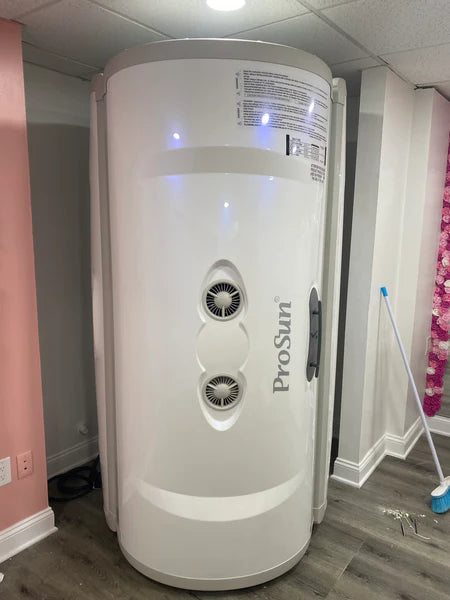 PROSUN V3 10 Minute Level 4 42 Bulb Commercial Stand Up Tanning Booth ...