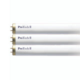 Three ProTech II light bulbs on a white background