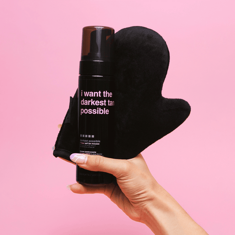 B.Tan Get The Darkest Tan Possible Bundle Tanning Kit with Mitt