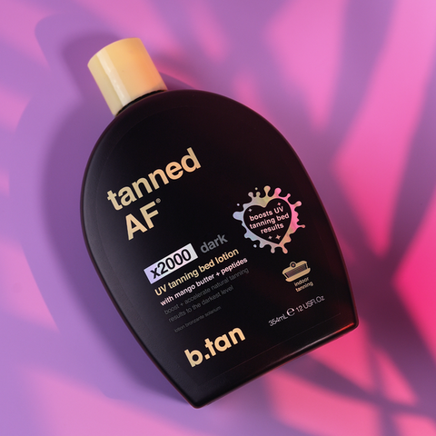 B.Tan Tanned AF UV Tanning Bed Lotion