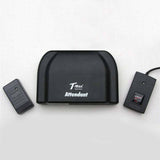 T-Max Attendant device with two remote controls on a white background