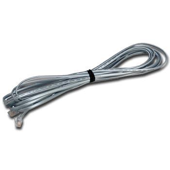 cable with a black tie on a white background