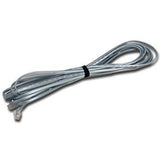 cable with a black tie on a white background