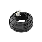 cable with a clear connector on a white background