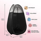 Dimensions for MineTan Spray Tan Tent - Black & 1/3 Clear