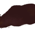 Dark brown blotch on a white background