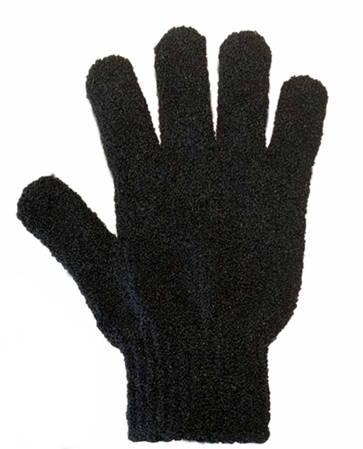 Black glove on a white background