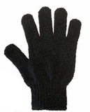 Black glove on a white background