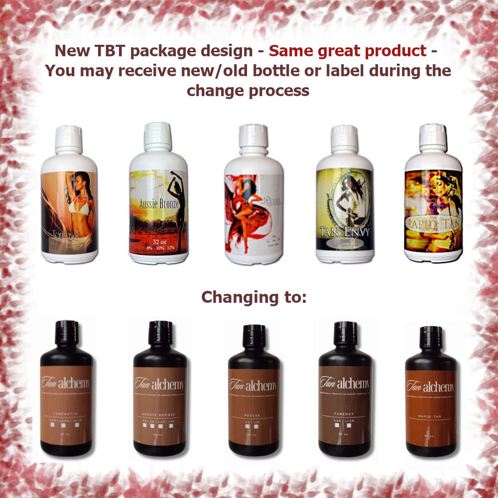 Comparison of old and new product packaging designs with text about package changes.