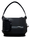 Black spray tanning machine with 'soloTAN Fuji Spray Sunless' branding on a white background