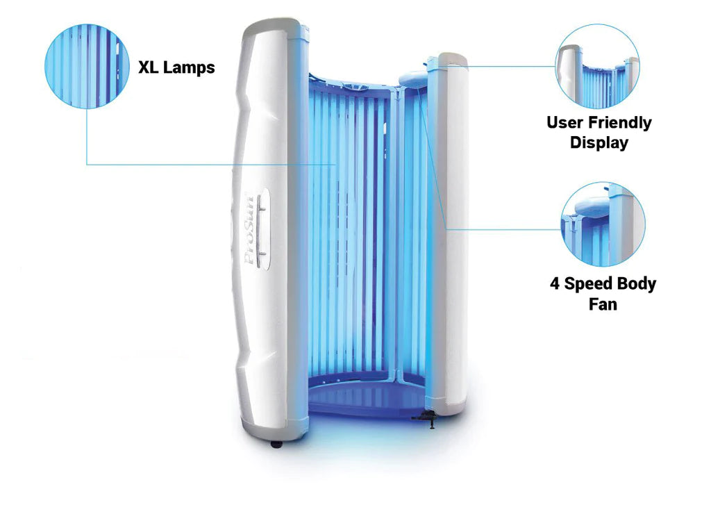 PRO SUN V3 10 Minute Level 4 42 Commercial Stand Up Tanning Bed