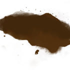 Brown splatter on a white background